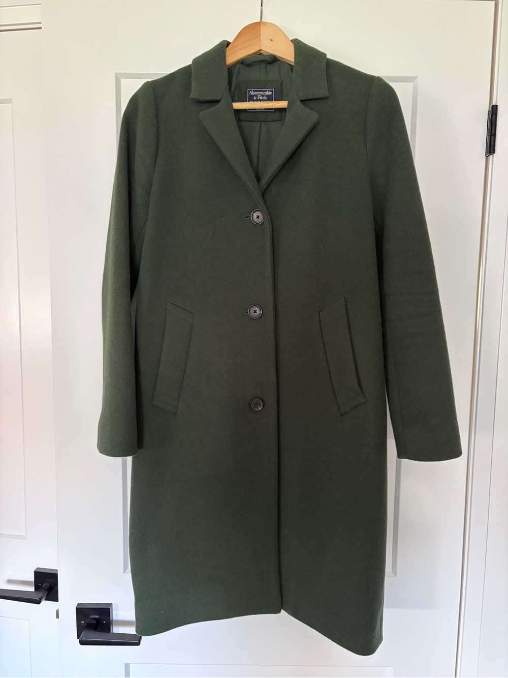 Abercrombie & Fitch Green Dad Coat